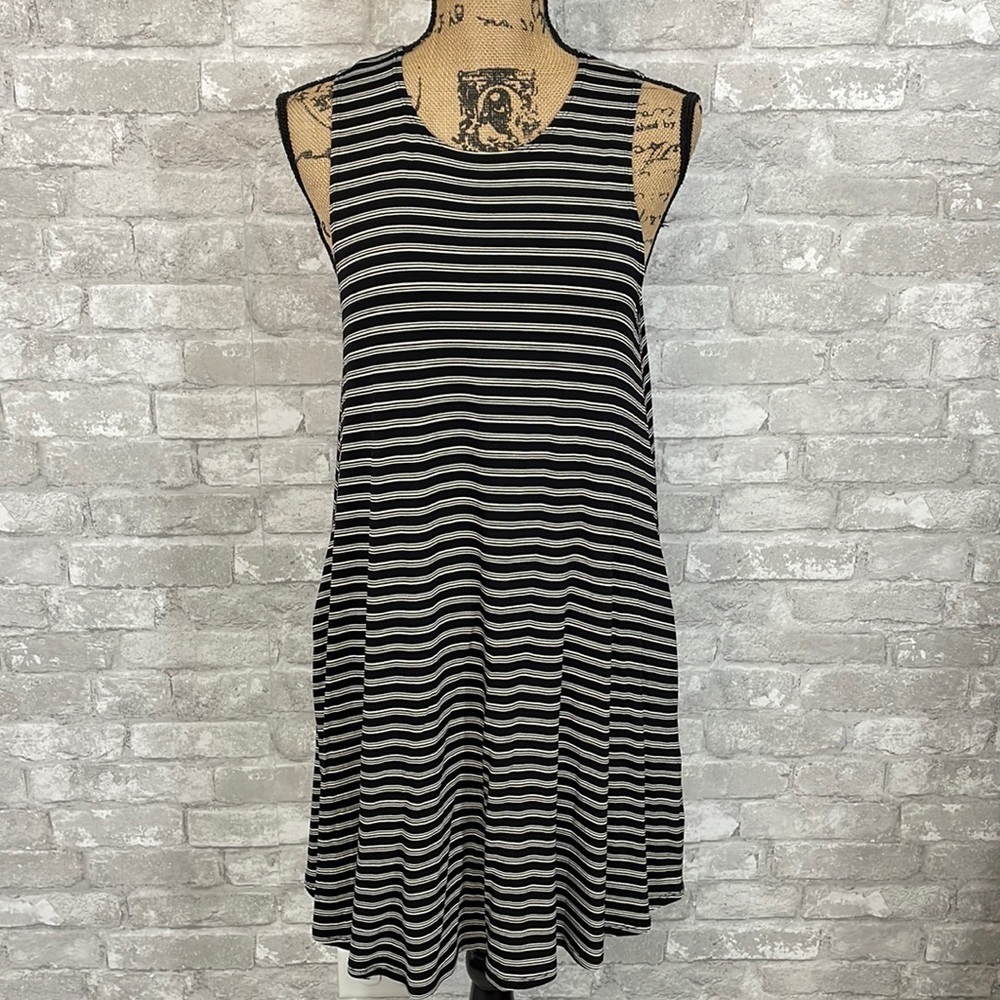 Socialite Striped Jersey Knit Tank Dress